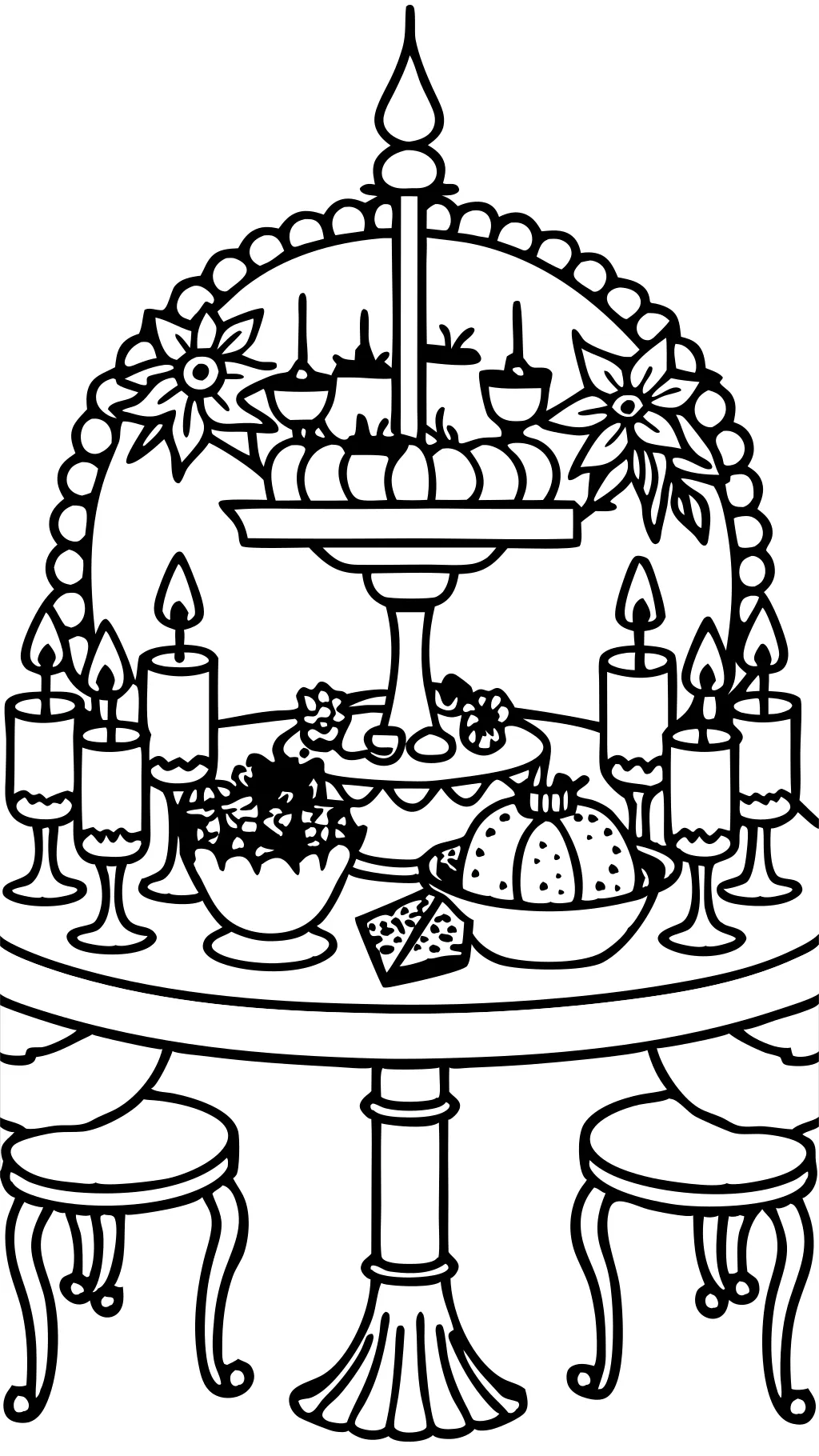 coloring pages of a table